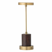 LED stolna lampa s mogućnosti zatamnjivanja u zlatnoj boji s metalnim sjenilom (visina 30 cm) Chico – Bloomingville