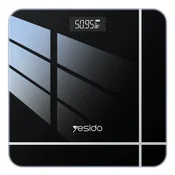 Pametna tehtnica Yesido MG09 LED zaslon, kaljeno steklo, 5-150kg - black