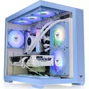 Thermaltake View 380 TG ARGB Hydrangea Blue Mid Tower kucište za racunalo s prozorom, bez napajanja, plavo CA-1Z2-00MFWN-00