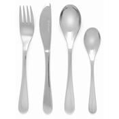 shumee Otroški jedilni pribor z gravuro, štiridelni set, gladek | Velikost: 170x180x170x135 mm | Šifra: ZV6836070