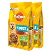 Pedigree Adult z govedino in zelenjavo 2 x 12 kg