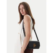 Tommy Hilfiger Ročna torba Th Script Flap Crossover AW0AW18399 Črna