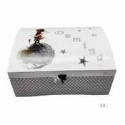 Kutija uspomena personalizirana imenom - poklon za rodenje, krštenje ili rodendan djeteta - 30. 25x35x17cm - 1675