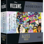 Trefl Wood Craft Origin puzzle Disney: Srečanje zlikovcev 1000 kosov