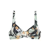 SUNSEEKER Bikini zgornji del žad/pastelno zelena/svetlo oranžna/črna