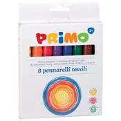 Flomaster za tekstil 8boja karton Primo CMP