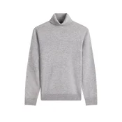 GOBI Cashmere Pulover Womens Timeless Cashmere Turtleneck Sweater siva