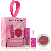 Revolution Pop Mini Duo Hydrating Lip Oil & Blush poklon set za žene 1 kom