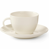 NEW Skodelica za kavo Espresso, podstavek iz porcelana 80ml, premer 110mm, komplet 6 kosov.