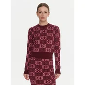 PINKO Pulover Gypsies 106041 A2YD Bordo rdeča Regular Fit