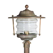 Moretti Luce Svetilka na drogu Adessora lantern - Antični - starinska medenina, baker, prozorno - Kovina