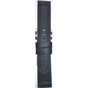 Kožni kaiš 22mm Crna boja 22.377