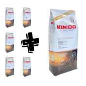 5kg paket + 1kg Kimbo Extra Cream kavna zrna