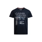 CAMP DAVID Majica marine / svetlo modra / rdeča / bela