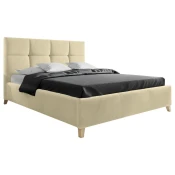 Carryhome OBLAZINJENA POSTELJA 160 cm x 200 cm , tekstil bež