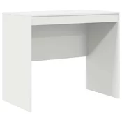 vidaXL Računalniška miza Bela Inženirski les 90 x 50 x 76 cm Trdna