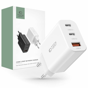 ZIDNI PUNJAC ZA MOBITEL I TABLET TECH-PROTECT C30W 3-PORT NETWORK CHARGER PD30W/QC3.0 WHITE