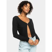 Roxy Pletena jopica Mystical Sky Kttp ERJKT04046 Siva Slim Fit