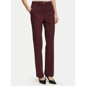 Guess Hlače iz tkanine W6BB24 K6211 Bordo rdeča Regular Fit