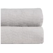 Krem prošiven prekrivač od samta 230x260 cm – Ixia