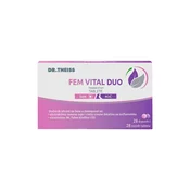 DR.THEISS Tablete koje doprinose olakšavanju simptoma kod žena u menopauzi Fem Vital Duo, 28 Film tableta za dan, i 28 Film tableta za noc
