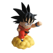 Plastkon Plastoy SAS PLA80108 Banka prašiček na oblaku Son Goku 22 cm, večbarvna, ena velikost, (20850422)