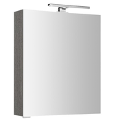 SAPHO MIRRÓ Elegantna LED Galerka za Kopalnico 60x70 Dub Stříbrný