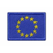 shumee Našitek Zastava Evropske unije (ovratna zastava) - Samolepilna podlaga - Vezen našitek/značka/emblem