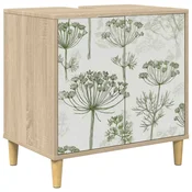 vidaXL Kopalniška omarica GOTHA Sonoma 60 x 40 x 60 cm Inženirski les