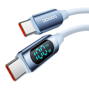 Toocki TXCTT1- XX04-B2 cable USB-C / USB-C 2m FC 100W blue