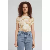 Womens short T-shirt Cropped Camo light/camouflage