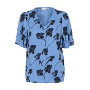 Kaffe Bluza Ariana modra/črna