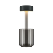 Maytoni MOD229TL-L3B3K3 - LED prigušiva prenosiva stona lampa 3W/5V crna/siva