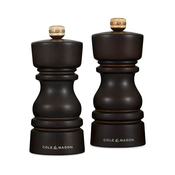 Set mlinčkov za poper in sol London 130 mm, čokoladno rjav