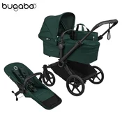 Bugaboo - Voziček Donkey 6 Mono, Black/Fern Green-Fern Green