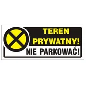 shumee NALEPKA 23*10 CM ZASEBNO OBMOČJE! PARKIRANJE PREPOVEDANO! - TAB TBI-15N