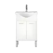 Nerva 55 cm spodnja omarica z umivalnikom bela