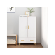 Visoka komoda bijela 70 x 31 x 115 cm od konstruiranog drva