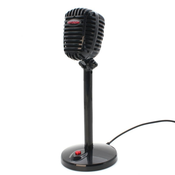Mikrofon Q10 namizni, 3.5mm AUX, Hyundai, črna
