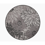 Lesnina PREPROGA ZA ZUNANJO UPORABO Floral 120 cm tkano siva, svetlo siva