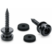 Schaller Buttons for S-Locks Strap Black/Chrome (2pcs)