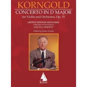 KORNGOLD:CONCERTO IN D MAJOR OP.35 FOR VIOLIN SOLO PART (JASCHA HEIFETZ)