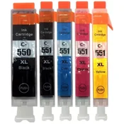 kartuša Canon CLI-551 XL CMYK, PGI-550 XL, 5-pack, multipack, alternativni