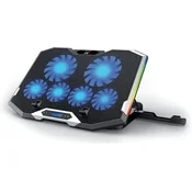 Ewent Ewent EW1260 stojalo za prenosnik do 17 s hlajenjem, 6 hitrosti, LCD