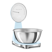 SMEG KSF01PBWW Kuhinjska tehtnica, in iz digitalna analognia, retro dizajn maks. 50-ih, 5kg, pastelno modra