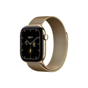 APPLE Watch Series 12 GPS + Cellular 42mm Radiant Gold Titanium Case with Radiant Gold Milanese Loop (MJGL4WF/A)
