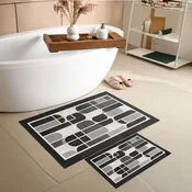Lessentiel Maison Set prostirki za kupatilo Asr29, 2 dela, Crna