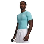 Moška majica Under Armour HG Armour Comp SS Blue Haze/White XXL