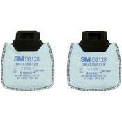 D3128, 3M™ Secure Click™ Filter za delce P2 R, za odstranjevanje organskih hlapov, en par