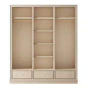 Casa Padrino Luxury Wardrobe Beige 200 x 60 x H. 200 cm - Open Bedroom Cabinet - Bedroom Furniture - Hotel Furniture - Luxury Furnishings - Bedroom Furnishings - Luxury Furniture